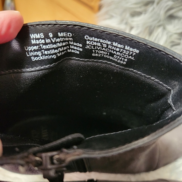 Juicy Couture/ Livia Ankle Boots In Charcoal - Picture 5 of 7